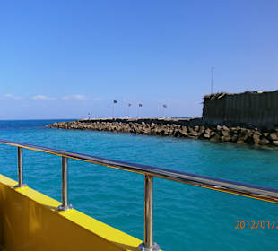 Liegeplatz beim Hilton-Plaza