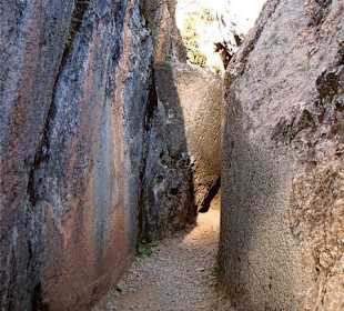 Small path between stones