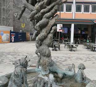 Bei einem Stadtrundgang durch Karlsruhe