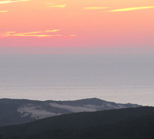 Il tramonto dulle dune