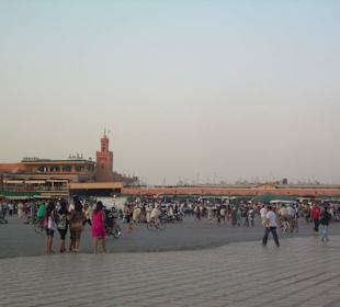 The Square at dusk