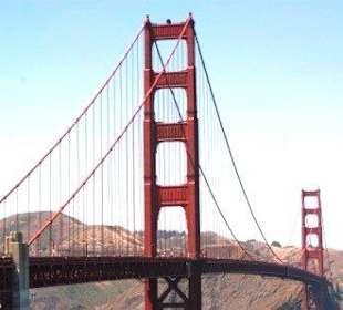 Blick auf die Golden Gate Bridge von der Südseite