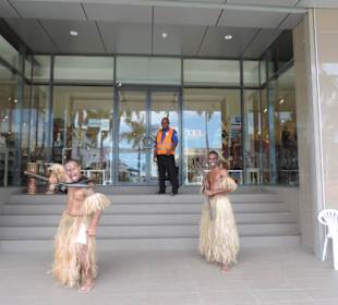 Begrüßung am Eingang