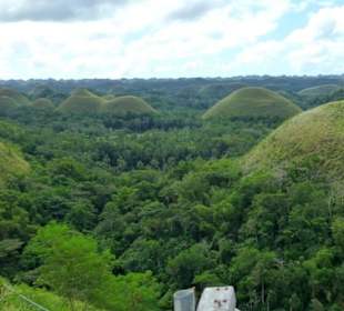 Chocolate Hills - Blick von Aussichtsplattform