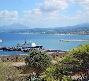 Ausblick zum Hafen von Rethymnon