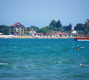 Vom Sunrise Richtung Side am Strand