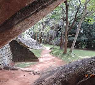 Gartenanlage Sigiriya Felsen
