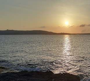 Qawra Point Beach in Bugibba