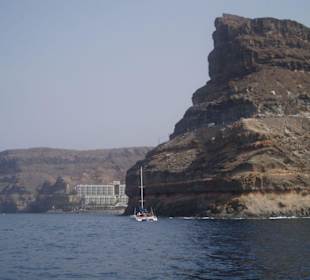 Westküste vom Katamaran aus fotographiert