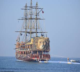 Spaziergang am Strand Richtung Side