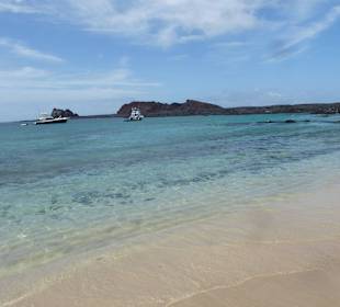 Strand auf Santiago, gut zum schnorcheln