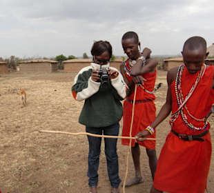 Besuch eines Massai Dorfes