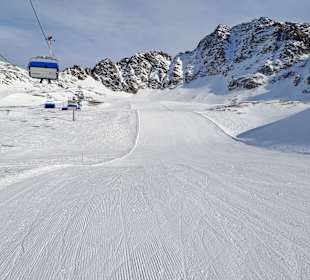 Blick auf die Piste 1 (Schöntauf II - Bergstation)