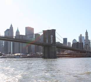 Il ponte di Brooklyn e la skyline