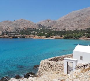 Ausblick zur Bucht vom Friedhof CHALKI