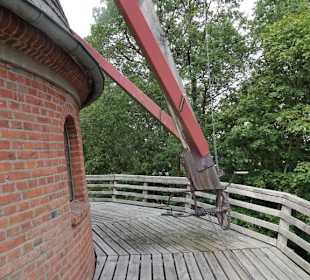 Auf der Galerie der Windmühle Margarethe