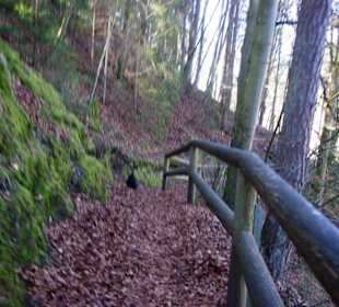 Wanderweg gut gesichert