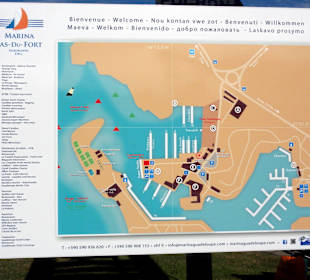 Lageplan der Marina Bas-du-Fort