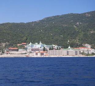 Eines der Kloster von Athos