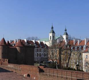Blick von der Altstadtbefestigung zur Neustadt