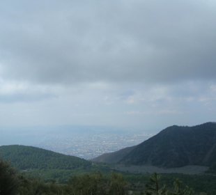 Panorama con cielo coperto