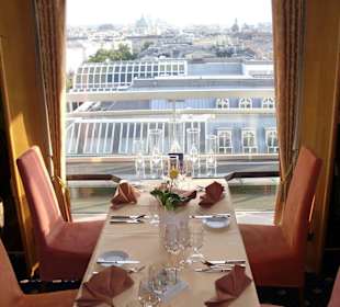 Blick vom Restaurant (da war es noch hell!)