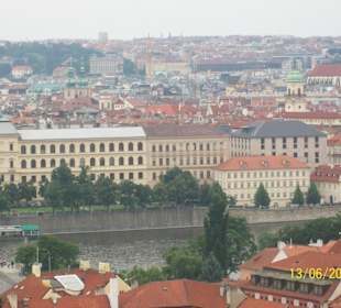 Blick von der Burg über Prag