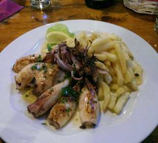 Gegrillter Tintenfisch