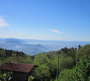 Blick vom Restaurant auf Montecatini