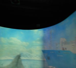 Wnętrze z symulatora  - wnętrze kontenera