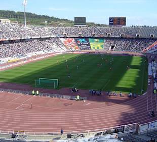 El estadio en dia de futbol