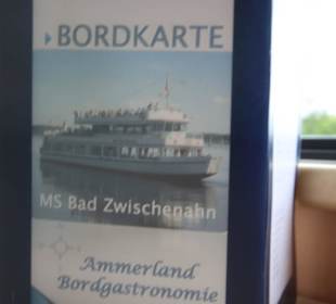 Bordkarte Weisse Flotte