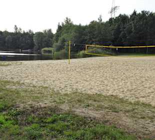 Blick über den Strand zum Weichelsee
