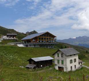 Blick auf das Gasthaus Eiger Nordwand 
