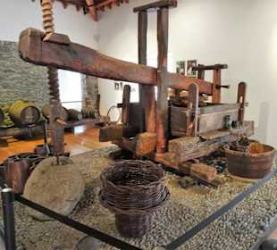 Alte Weinpresse im Museu Etnográfico da Madeira