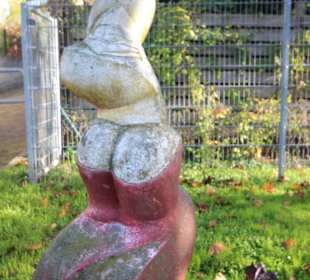 Kunstobjekt an der Bischofsmühle