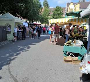 Impressionen vom Rundgang über den Wochenmarkt  