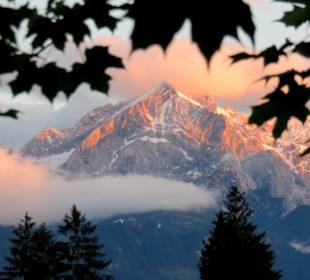 Sonnenuntergang an der Alpspitze