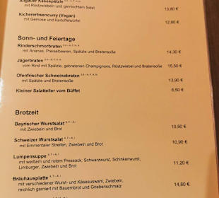 Speisekarte