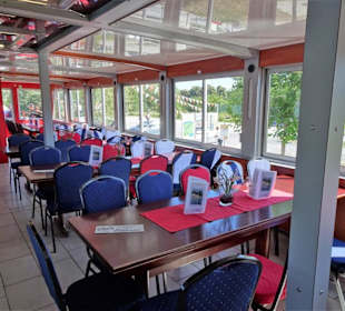 Blick auf das Hauptdeck des Schiffes