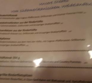 Speisenkarte...