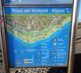 Der Plan der Playa del Matorral