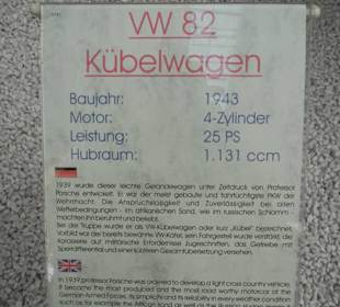 Hinweistafel zum "Kübelwagen"