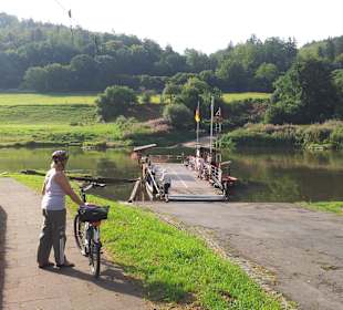 Blick zur Fähre Wahmbeck