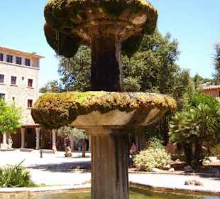 Bemooster Brunnen im Klosterhof