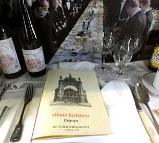 Originalgedeck des Bremer Schaffermahls