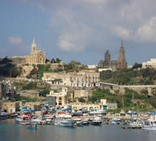 Der Hafen von Gozo in Mgarr