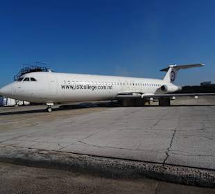 Flugzeug für Evakuierungsübungen