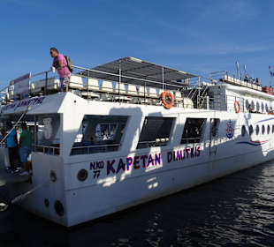 Gleich geht es zur Vulkaninsel