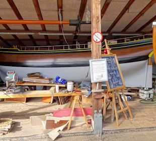 Rundgang über das Gelände der Museumswerft